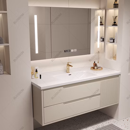 Hot Selling Modern Plywood Customized Bathroom Storage Cabinet