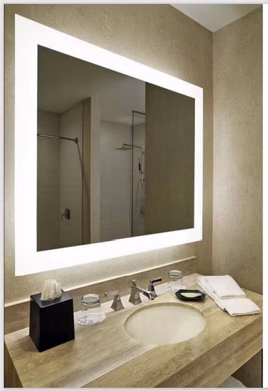 Home Bathroom Modern Style Decoration Furniture Wholesale Frameless Wall LED Mirror