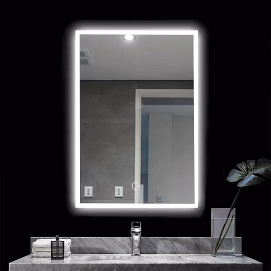 China Wholesale Smart LED Bathroom Frameless Light Vanity Wall Mirror